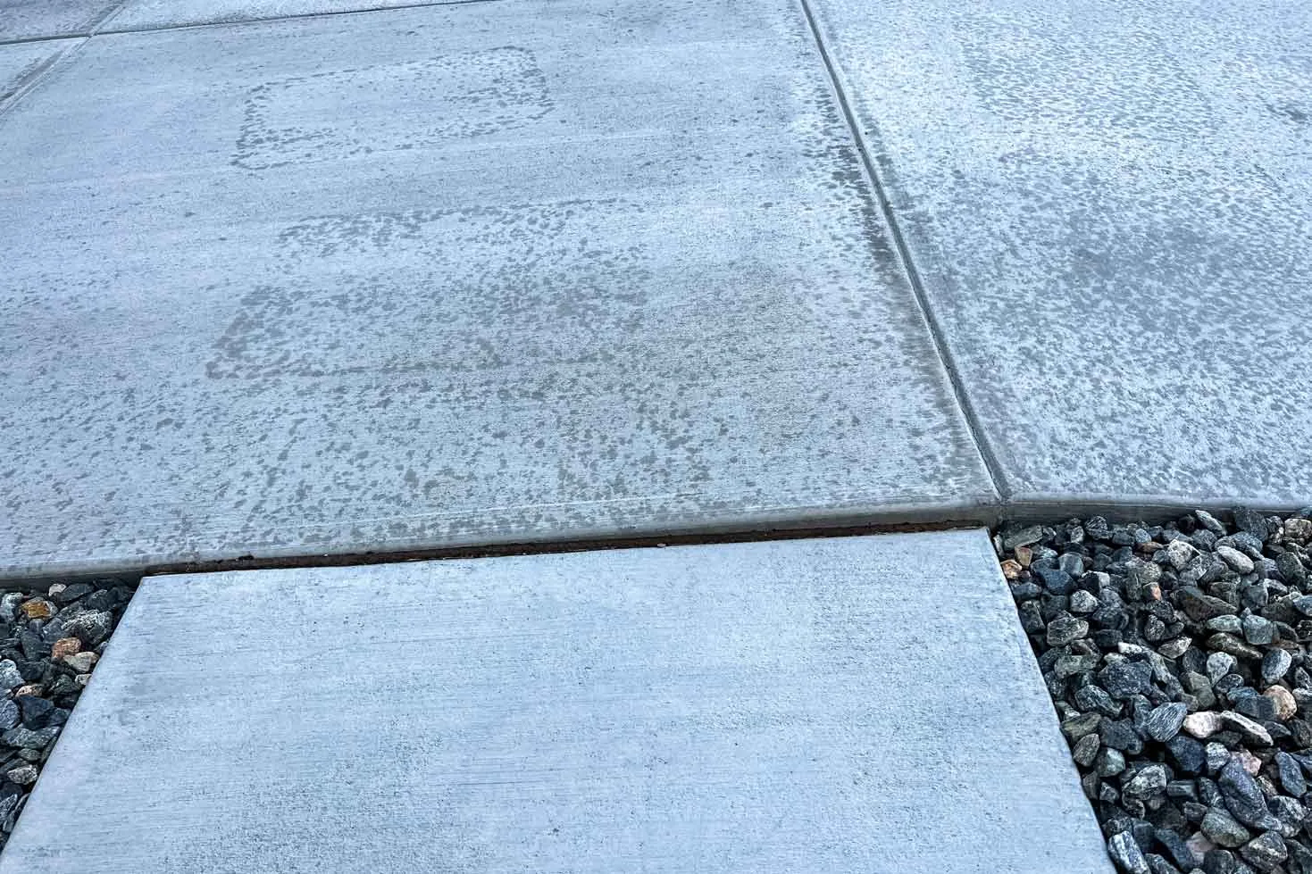 Council crossover driveway concrete